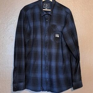 Fox Plaid Flannel Size XL